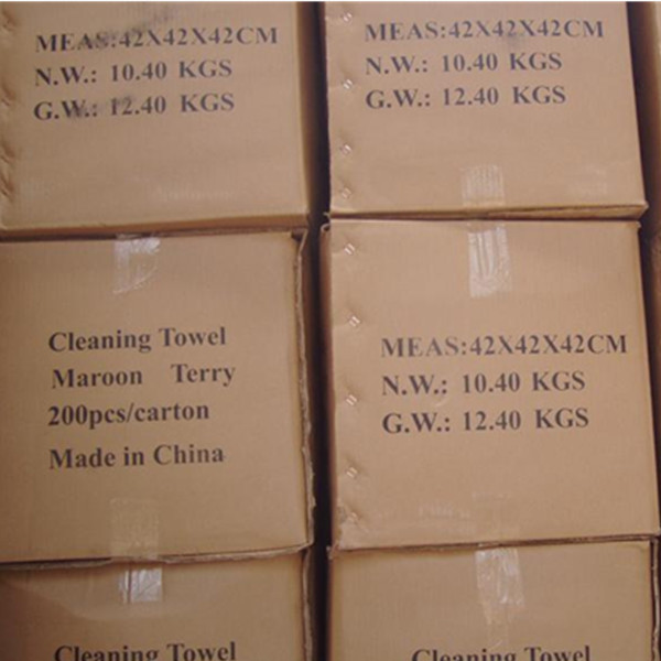 Shipping packing for microfiber cleaning towels